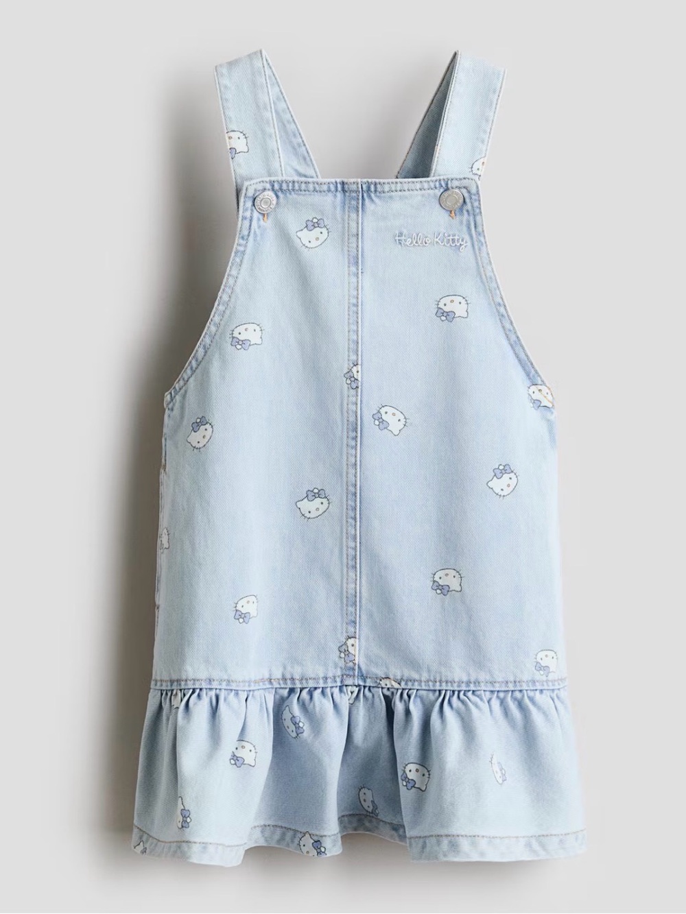 Hello Kitty printer overall dress